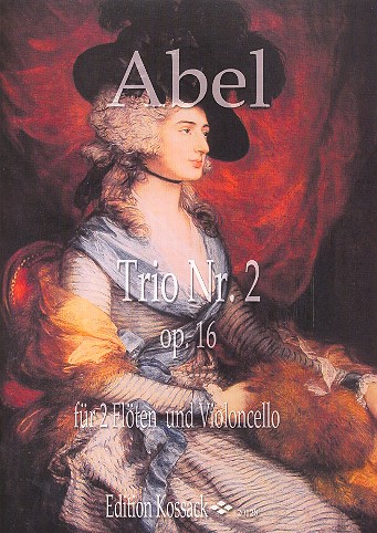 Trio D-Dur op.16,2  für 2 Flöten und Violoncello  Partitur und Stimmen