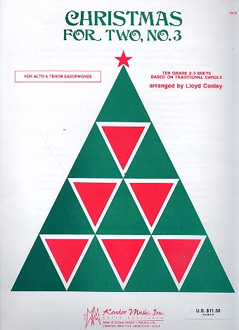 Christmas for two vol.3&nbsp;&nbsp;for 2 instruments&nbsp;&nbsp;saxophone (AT) score