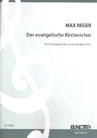 Der evangelische Kirchenchor&nbsp;&nbsp;für gem Chor a cappella&nbsp;&nbsp;Partitur,  Reprint