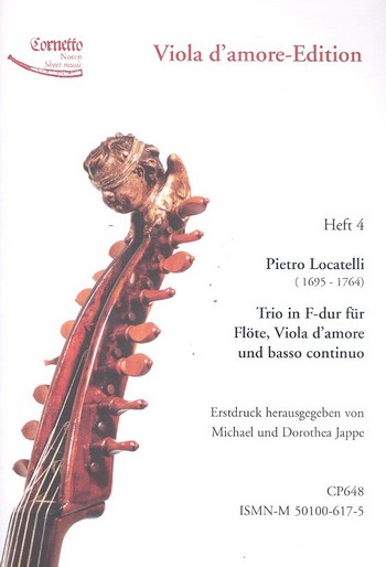Trio F-Dur&nbsp;&nbsp;für Flöte, Viola d'amore und Bc&nbsp;&nbsp;Partitur und Stimmen (Bc nicht ausgesetzt)