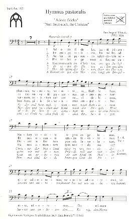 Hymnus pastoralis&nbsp;&nbsp;für gem Chor und Instrumente&nbsp;&nbsp;Chorpartitur (dt/en)