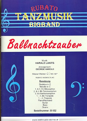 Ballnachtzauber  für Big Band  Direktion und Stimmen