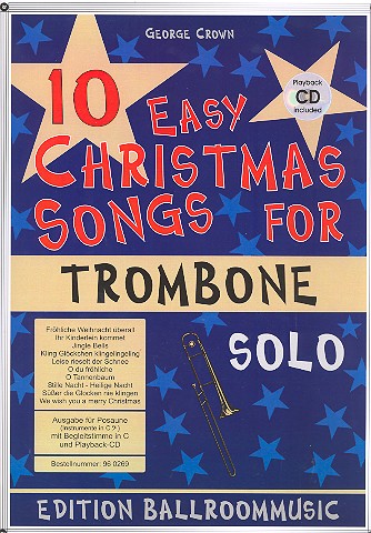 10 easy Christmas Songs (+CD)  for trombone  