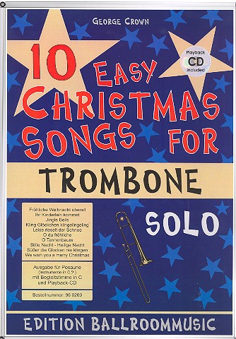 10 easy Christmas Songs (+CD)&nbsp;&nbsp;for trombone&nbsp;&nbsp;
