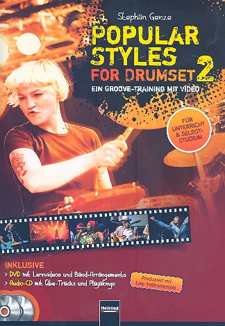 Popular Styles Band 2 (+DVD +CD):&nbsp;&nbsp;für Schlagzeug&nbsp;&nbsp;