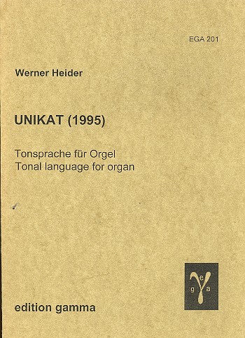 Tonsprache  für Orgel  