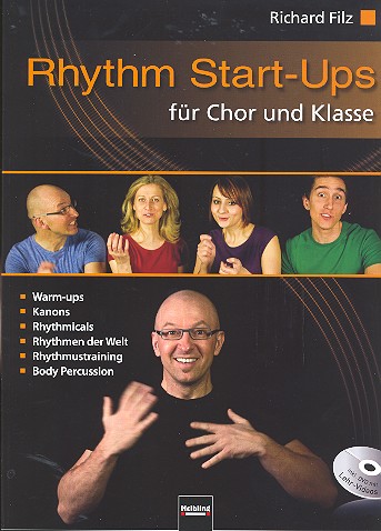 Rhythm Start-Ups (+DVD)&nbsp;&nbsp;für Chor und Klasse&nbsp;&nbsp;