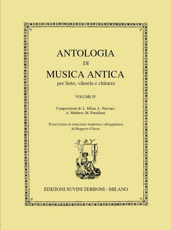 Antologia di musica antica vol.4  per liuto (vihuela/chitarra)  