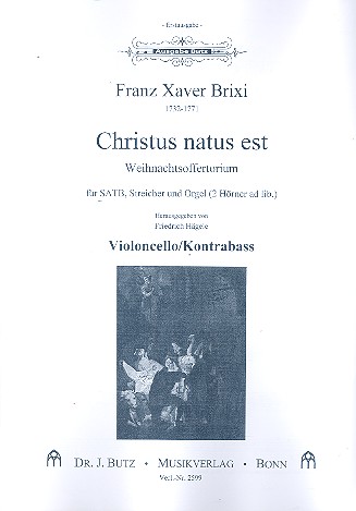 Christus natus est  für gem Chor, Streicher und Orgel (2 Hörner ad lib)  Stimmensatz