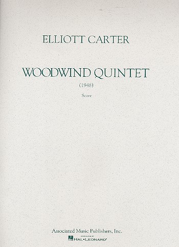 Quintett  für Flöte, Oboe, Klarinette, Horn und Fagott  Partitur