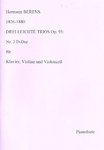 Trio D-Dur op.95,3  für Violine, Violoncello und Klavier  Stimmen,  Archivkopie