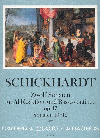 12 Sonaten Band 4 (Nr.10-12)  für Altblockflöte und Bc  