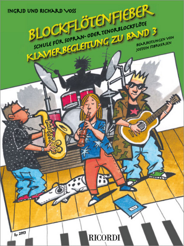 Blockflötenfieber Band 3  für Sopranblockflöte (Tenorblockflöte) und Klavier  Klavierbegleitung