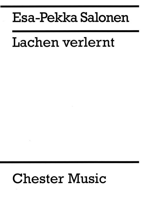 Lachen verlernt  for violin  