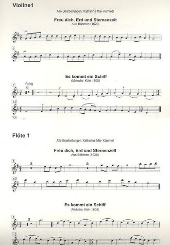 Weihnachtslieder Band 1&nbsp;&nbsp;für Streichorchester (Holzbläser und Percussion ad lib)&nbsp;&nbsp;Stimmensatz (Streicher 3-2-2--1-2-2)