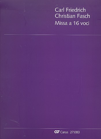 Missa a 16 voci  für 16 Stimmen (gem Chor) und Orgel  Partitur
