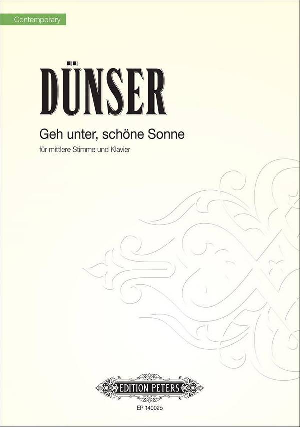 Geh unter schöne Sonne  für Gesang (mittel) und Klavier  
