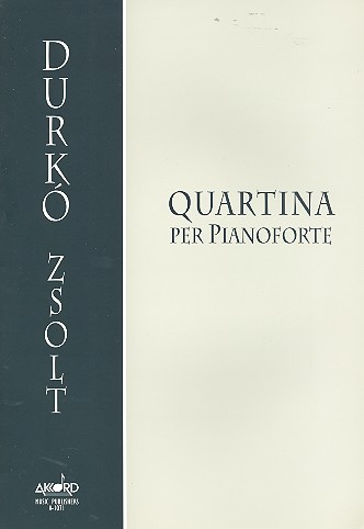 Quartina&nbsp;&nbsp;per pianoforte&nbsp;&nbsp;