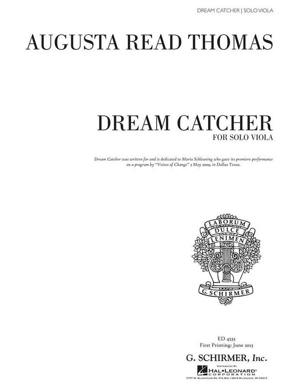Dream Catcher&nbsp;&nbsp;for viola&nbsp;&nbsp;