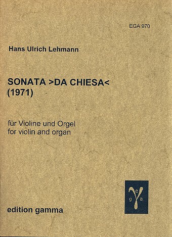 Sonata da chiesa  für Violine und Orgel  
