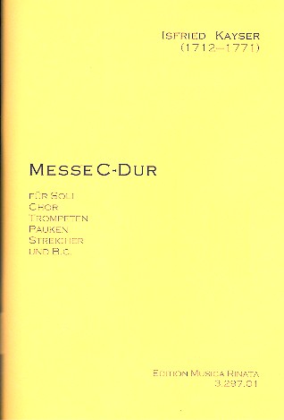 Messe C-Dur&nbsp;&nbsp;für Soli, gem Chor und Orchester&nbsp;&nbsp;Partitur