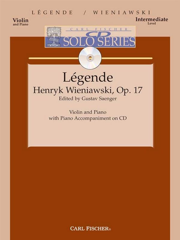 Legende (+Online Audio)  for violin and piano  