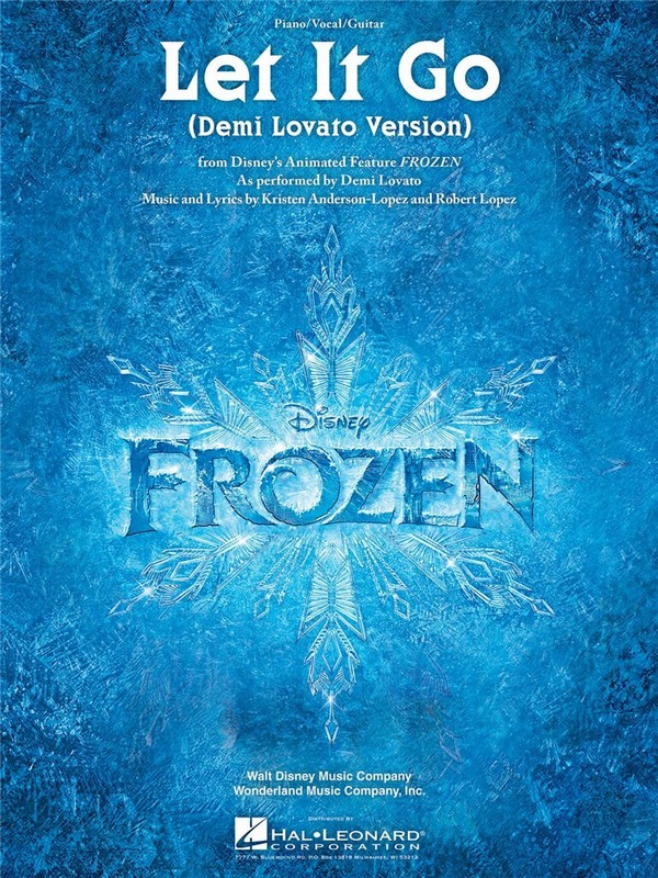 Let it go from the Disney Feature&nbsp;&nbsp;Frozen: for voice and piano (guitar)&nbsp;&nbsp;