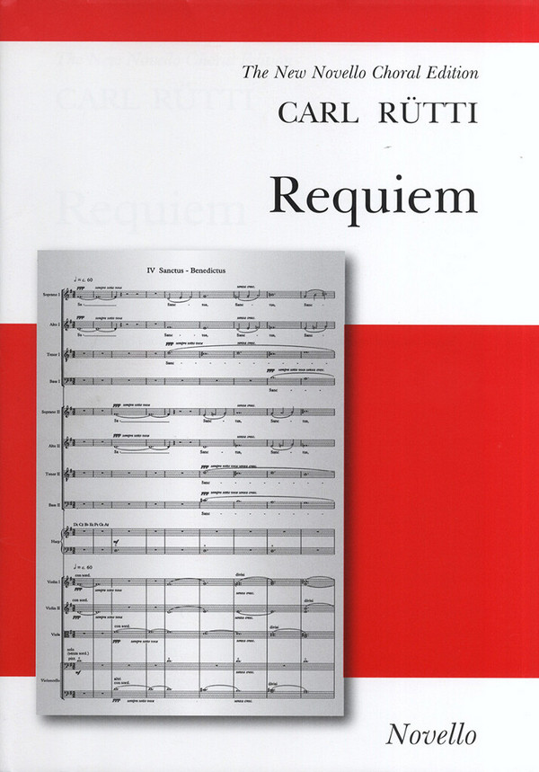 Requiem  for soloists, mixed chorus, harp, strings and organ  vocal score