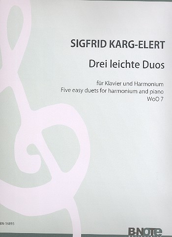 3 leichte Duos WoO7  für Klavier und Harmonium  Partitur und Stimme