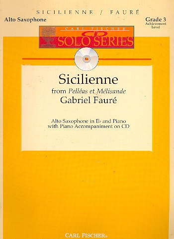 Sicilienne (+CD)&nbsp;&nbsp;for alto saxophone and piano&nbsp;&nbsp;