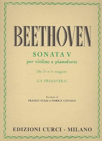 Sonata in F Major no.5 op.24&nbsp;&nbsp;for violin and piano&nbsp;&nbsp;