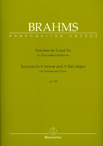 2 Sonaten op.120  für Klarinette und Klavier  