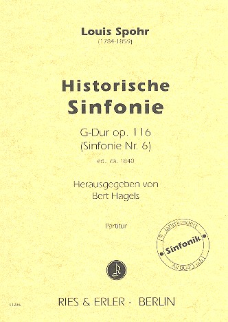 Historische Sinfonie G-Dur Nr.6 op.116  für Orchester  Partitur