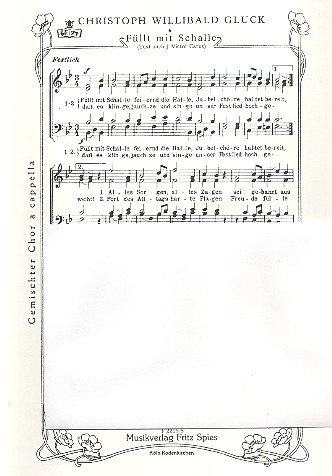 Füllt mit Schalle  für gem Chor a cappella  Partitur