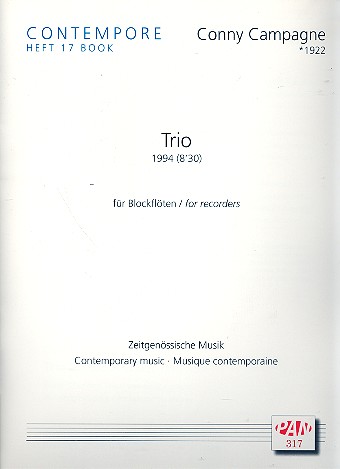 Trio&nbsp;&nbsp;für 3 Blockflöten (A(S)TB)&nbsp;&nbsp;Partitur und Stimmen