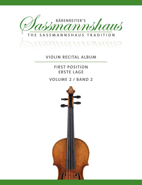 Sassmannshaus Violin Recital Album Band 2&nbsp;&nbsp;für 1-2 Violinen und Klavier&nbsp;&nbsp;Stimmen