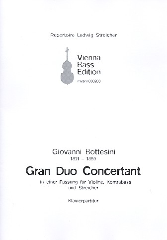 Grand Duo concertant  für Violine, Kontrabass und Klavier  Stimmen