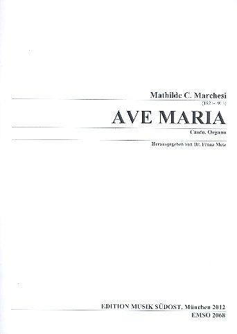 Ave Maria op.19  für Gesang und Orgel  Partitur