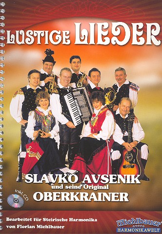 Lustige Lieder (+CD)  für Steirische Harmonika in Griffschrift  