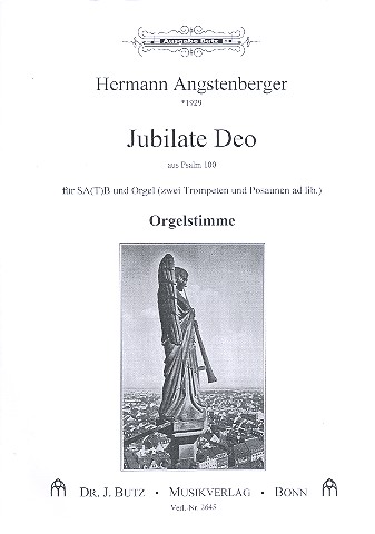 Jubilate Deo  für gem Chor und Orgel (2 Trompeten und 2 Posaunen ad lib)  Orgel
