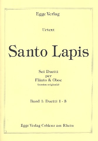 6 Duette Band 1 (Nos.1-3)  für Flöte und Oboe  Spielpartitur