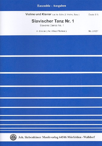 Slawischer Tanz&nbsp;&nbsp;für Violine und Klavier (Violine 2, Violoncello, Kontrabass ad lib.)&nbsp;&nbsp;Stimmen