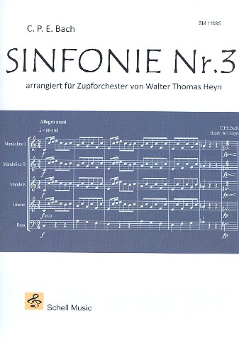 Sinfonie Nr.3  für Zupforchester  Partitur und Stimmen