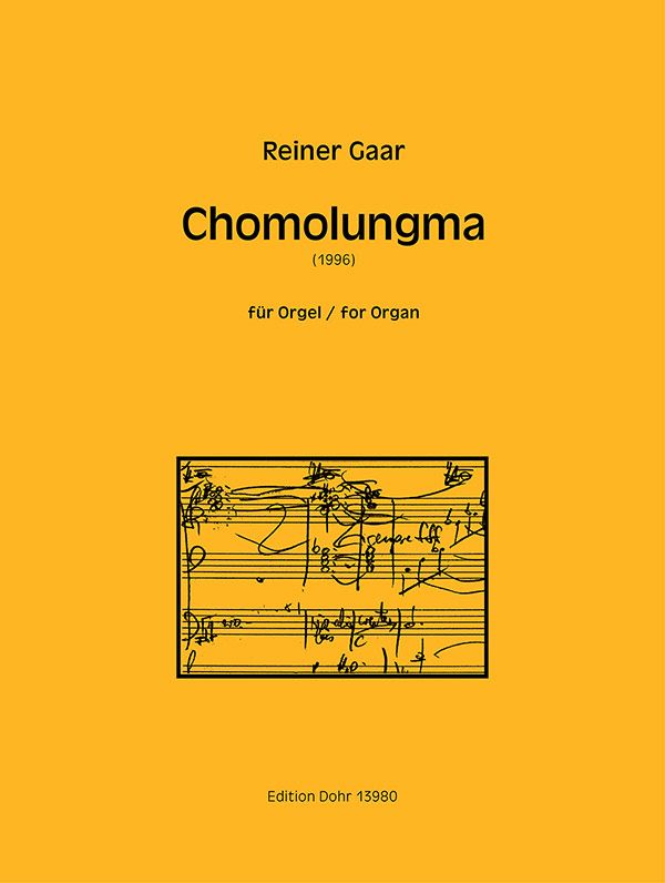 Chomolungma&nbsp;&nbsp;für Orgel&nbsp;&nbsp;