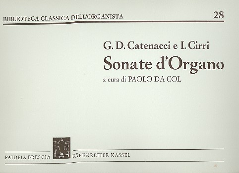 Catenacci e G.D. e Cirri, I.  Sonate d'organo  
