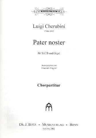 Pater noster  für gem Chor und Orgel  Chorpartitur