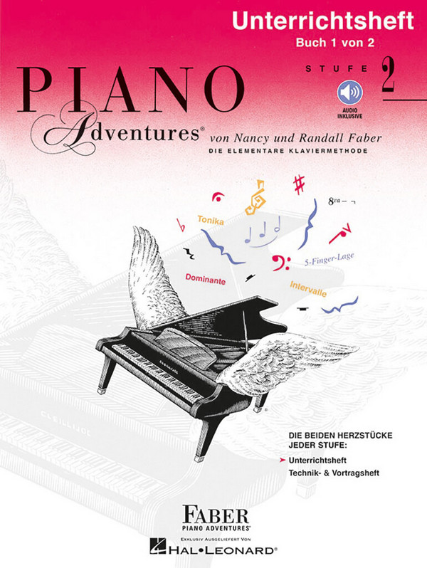 Piano Adventures Stufe 2 -  Unterrichtsheft Band 1 (+Online Audio)&nbsp;&nbsp;für Klavier (dt)&nbsp;&nbsp;