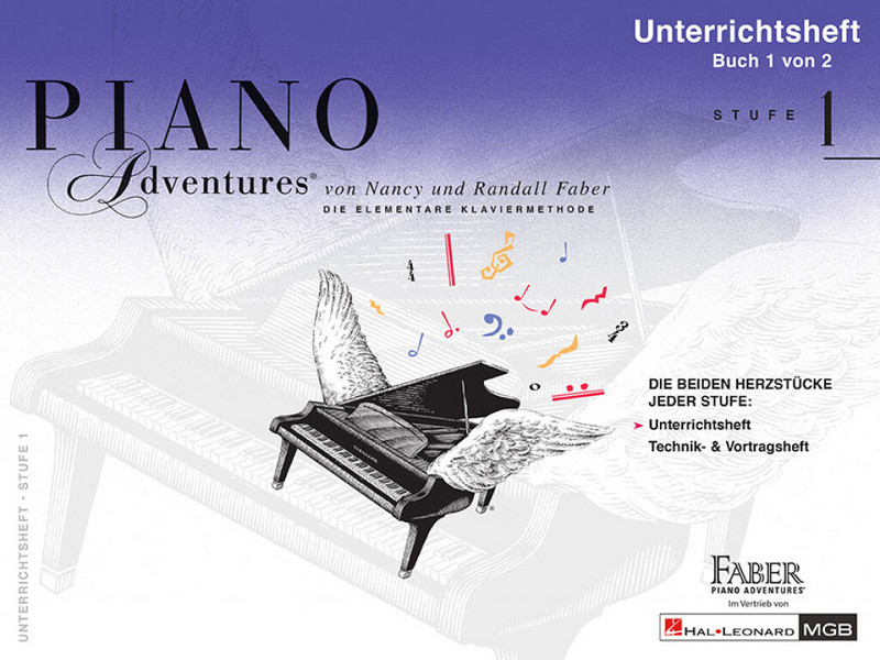 Piano Adventures Stufe 1 - Unterrichtsheft Band 1 (+Online Audio)&nbsp;&nbsp;für Klavier (dt)&nbsp;&nbsp;