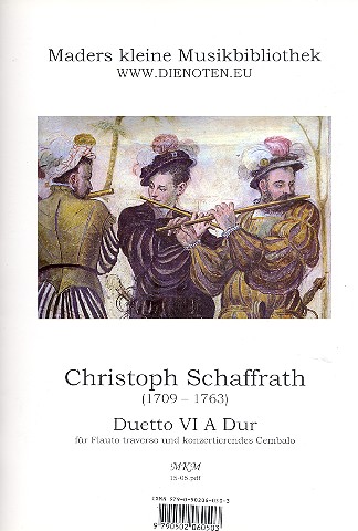 Duett A-Dur Nr.6  für Flöte und Cembalo  