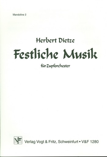 Festliche Musik  für Zupforchester  Mandoline 2